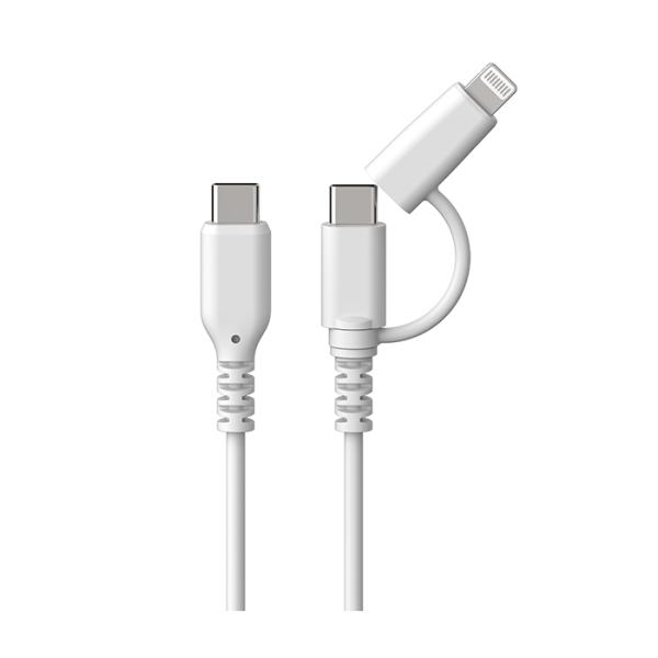 Lightning�ϊ��R�l�N�^�t�BUSB�[�d�������P�[�u�� 1.2m �yType-C - Type-C�z(AJ676) ���i�摜
