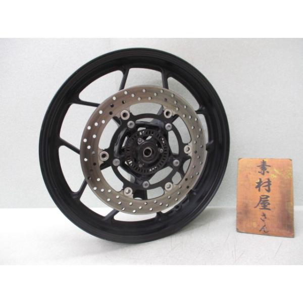 6☆YZF-R25系フロントホイール0109 純正.めくれ無.1WD.17×2.75.ABS