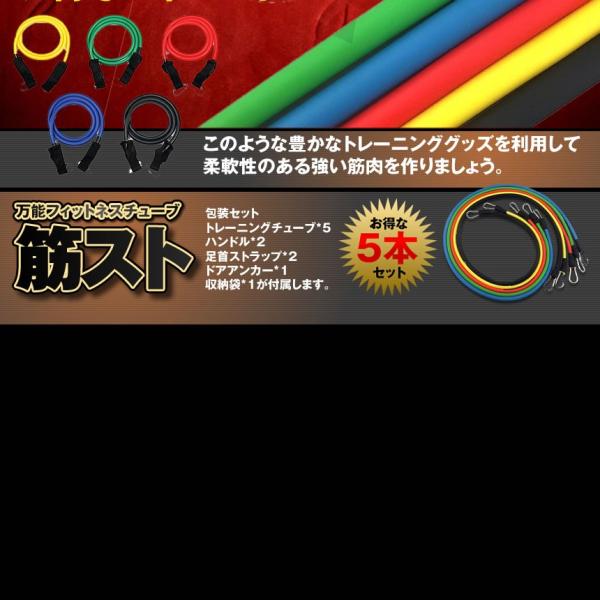 筋スト トレーニングチューブ フィットネス エクササイズ 5kg 50kg負荷 腹筋 女性 初心者 ダイエット 筋トレ 体幹 ストレッチ Kinsto Buyee Buyee Japanese Proxy Service Buy From Japan Bot Online