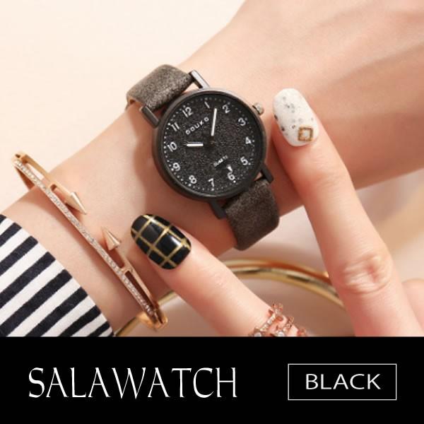 レディース時計 ブラック 女性 モダン お洒落 人気 クロック ウォッチ 腕 時計 ファッション カジュアル 男女兼用 Salaude Bk Kg1012 35a 絆ネットワーク 通販 Yahoo ショッピング