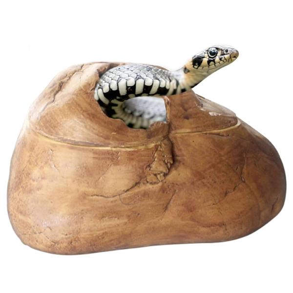 「商品情報」「主な仕様」蛇 ヘビ シェルター:蛇の健康と快適さを追求した、へびのための安心して隠れることができるシェルター（家）です。ヘビが落ちく理想的なサイズ・形状・材質を厳選。初心者にもおすすめなヘビの隠れ家です。ヘビ専用だから落ち着い...