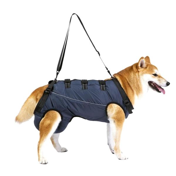 「商品情報」「主な仕様」高齢犬やリハビリ中の犬のサポートに：この歩行補助ハーネスは、関節炎やリウマチ、ケガから回復中の犬の介護に最適です。前足、後ろ足どちらにも対応し、階段の上り下りやお散歩の際にしっかりとサポートする介護用品です。快適かつ...