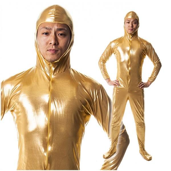 全身タイツ ゴールド 金 前チャック おもしろ コスチューム 金色 男女兼用 パーティー コスプレ 仮装 ハロウィン マラソン 衣装 結婚式 余興 7462 3 コスチュームで仮装大賞 通販 Yahoo ショッピング
