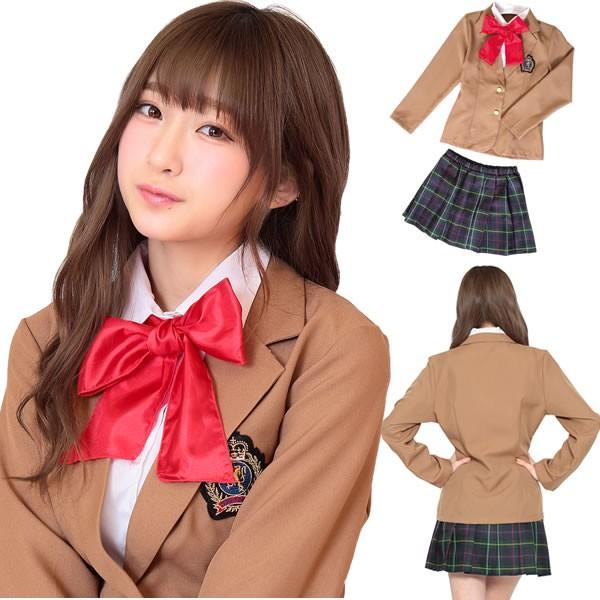 制服 ブレザー セット コスプレ スカート マロンスクール 女子高生 Jk なんちゃって制服 レディース リボン コスチューム 仮装 衣装 トキメキグラフィティ コスチュームで仮装大賞 通販 Yahoo ショッピング