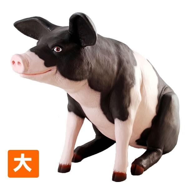 ぶた 置物 豚 オブジェ ブタ 白黒 大 ディスプレー オーナメント 雑貨 代金引換不可 Frp制 リアル オブジェ ゆかいな豚さんp B Large Pig Pink Blk Fr0505pb コスチュームで仮装大賞 通販 Yahoo ショッピング