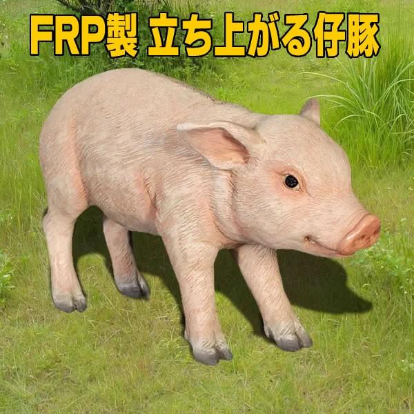 ぶた 置物 ブタ オブジェ ディスプレー 雑貨 豚 オーナメント 代金引換不可 ディスプレイ Frp制 立ち上がる子豚 Standing Piglet 公園 広場 会場 展示場 Fr1075 コスチュームで仮装大賞 通販 Yahoo ショッピング