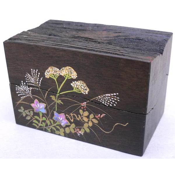 茶道具 黒柿割香合 秋草蒔絵 : 茶道具春日園ヤフー店 - 通販 - Yahoo