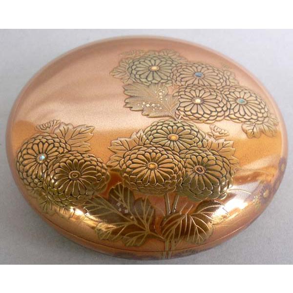 茶道具 朱金内梨地香合 菊の野蒔絵 : 茶道具春日園ヤフー店 - 通販