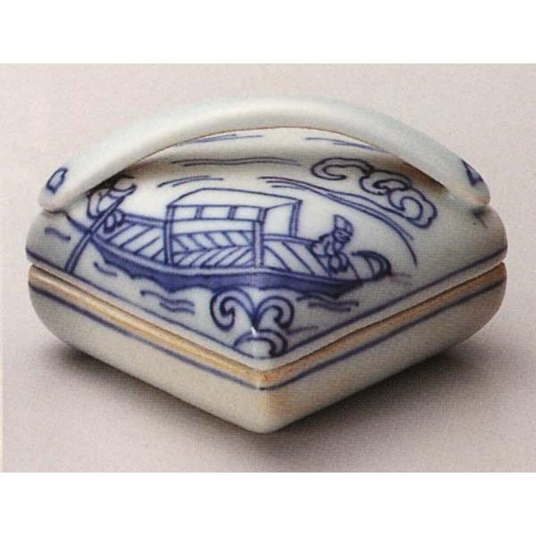 茶道具 香合 京焼 桜 山川敦司 共箱入り 京焼・清水焼 山川巌（二代