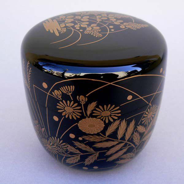茶道具　棗　大棗　芽張柳蒔絵　村田宗覚　作　表千家　裏千家　【匿名配送】 茶道具 棗 大棗 芽張柳蒔絵 村田宗覚 作 表千家 裏千家 【