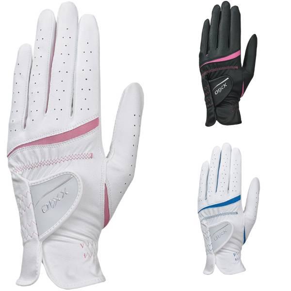 レディース ゴルフグローブ グレー XXIO 両手用 ゼクシオ レディース ゴルフ グローブ GGG-X022W