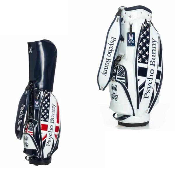 Psycho Bunny（サイコバニー） ゴルフ キャディバッグ定番エナメル