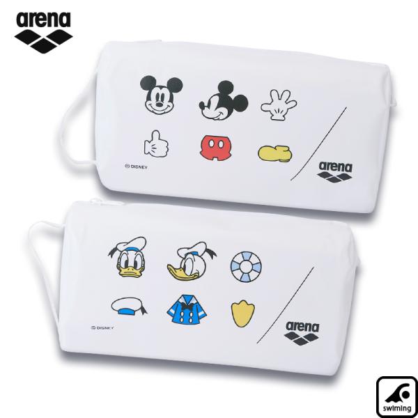 Disney（ディズニー）デザインのプルーフバッグ。"ミッキー" と "ドナルド" をアイコン調に表現した多色プリントデザイン。カラフルなプリントがスペシャル感を演出。Disney（ディズニー）デザインの水着やキャップとのコーディネートもお...