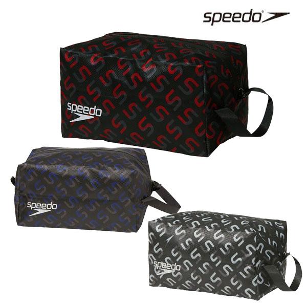 防水・はっ水素材を採用したウォータープルーフポーチです。開閉しやすい両側つまみの止水ファスナー付き。Speedoロゴをさりげなくプリント。軽量＆コンパクト。ひとつは持っておきたいスイマー必須アイテムです。プールやトラベル、アウトドアはもちろ...