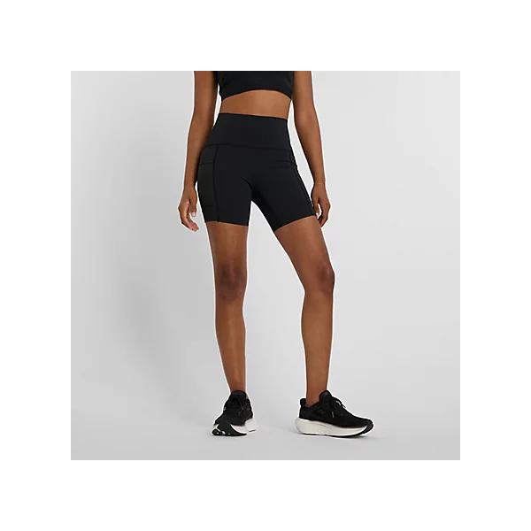 ニューバランス レディース タイツ NB Sleek Pocket High Rise Short 6