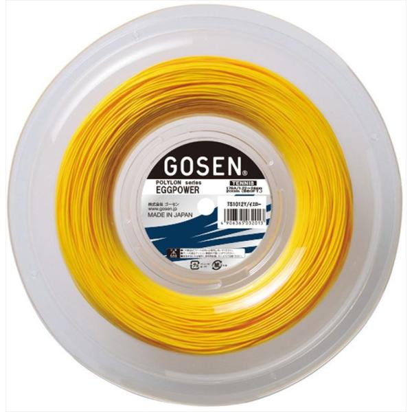 GOSEN ゴーセン エッグパワー17ロール イエロー テニス ガット TS1012Y GOSEN（ゴーセン） エッグパワー17ロールイエロー : カスカワ