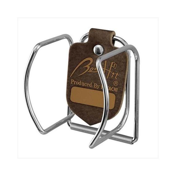 ボールをガッチリつかむメッキスチール製のボールホルダーです。<br>素材：メッキスチール、レザー<br>サイズ：幅５．２×高さ６×奥行４．４ｃｍ<br>付属品：ネームタグ（レザー）<br>生産...