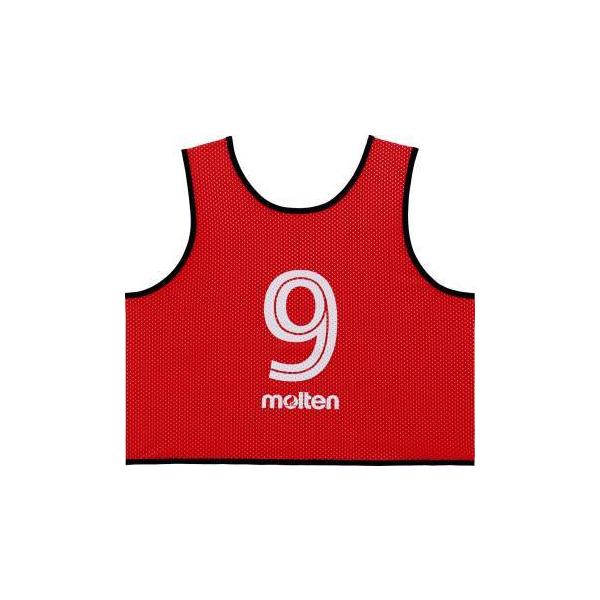 molten（モルテン） ゲームベストGV10枚セット 赤 GS0113-R : カスカワ