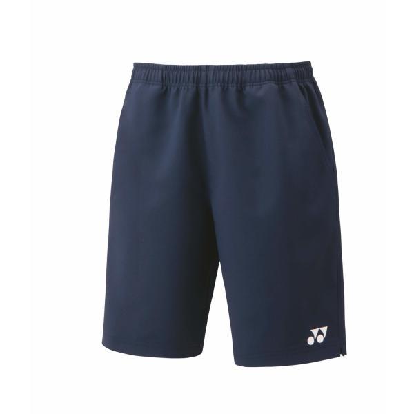 YONEX ハーフパンツ 幾何学模様 ネイビー Lサイズ YONEX（ヨネックス） ユニハーフパンツ ｜ネイビーブルー｜ YONEX