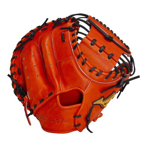 野球　ミズプロ　キャッチャーミット　オレンジ　グローブ MIZUNO ミズノ 軟式用 キャッチャーミット 捕手用 ミズノプロ 號