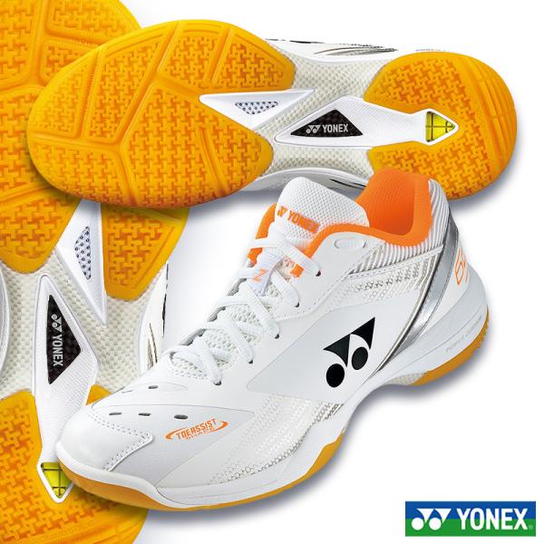 YONEX SHB-65 バドミントンシューズ 27cmホワイト/オレンジ中古