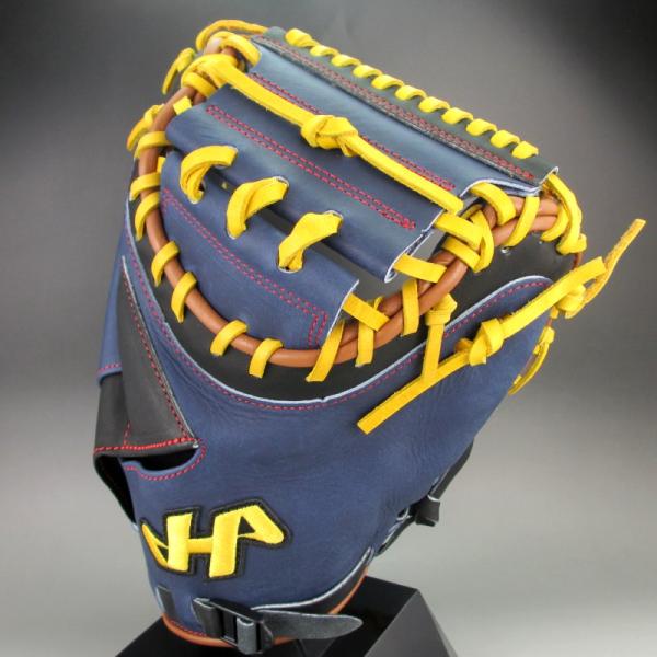 ハタケヤマ 軟式 ミット 捕手用 右投げ THシリーズ TH-DB29N(ネイビーx