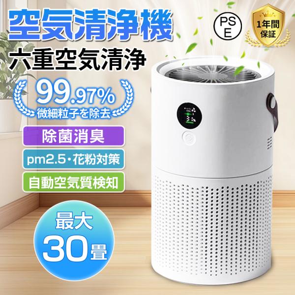 空気清浄機 ポータブル 小型 HEPAフィルター マイナスイオン ほこり