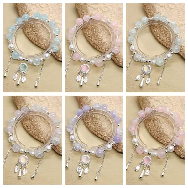 ブレスレット 数珠 アクセサリー デザインブレス 高級感 ユニセックス 風水 パワーストーン お洒落 チャーム 幸運 可愛い ハンドジュエリー 恋愛 仕事運 金運