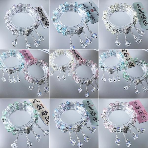 ブレスレット 数珠 アクセサリー デザインブレス 高級感 ユニセックス 風水 パワーストーン お洒落 チャーム 幸運 可愛い ハンドジュエリー 恋愛 仕事運 金運