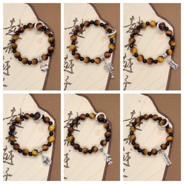 ブレスレット 数珠 アクセサリー デザインブレス 高級感 ユニセックス 風水 パワーストーン お洒落 チャーム 幸運 可愛い ハンドジュエリー 恋愛 仕事運 金運