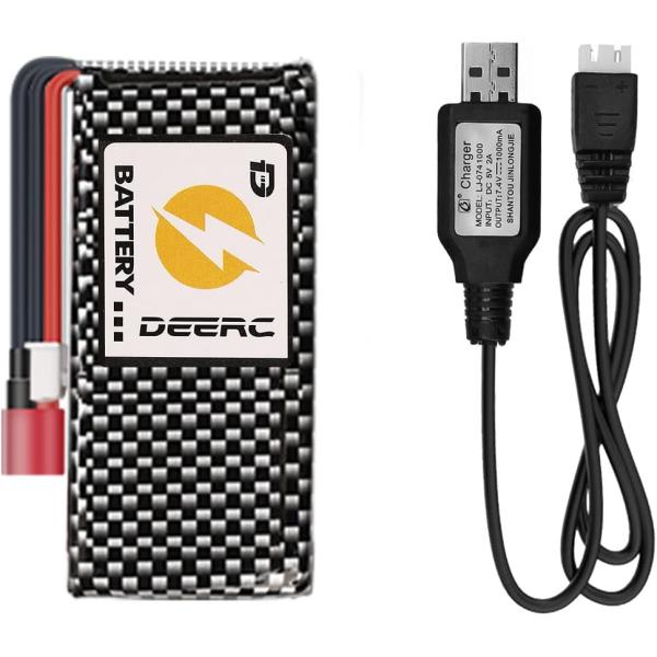 DEERC ラジコンカー 300E用 バッテリー1個セット