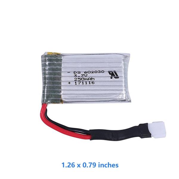 Holy Stone マルチコプター スペアパーツ バッテリー For HS177 3.7V 250mAh 過充/放電保護機能付き