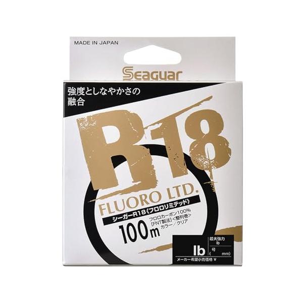 他サイト： シーガーSeaguar ライン シーガーR18 フロロリミテッド 釣り用フロロカーボンライン 100m 1.5号 6lb クリアの商品画像