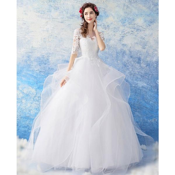 Ts1981 かわいいレース生地たっぷりプリンセスライン ウエディングドレス Buyee Buyee 일본 통신 판매 상품 옥션의 대리 입찰 대리 구매 서비스