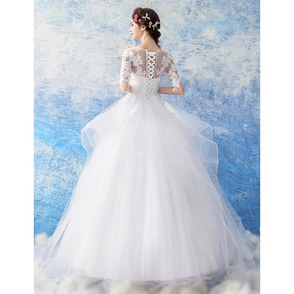 Ts1981 かわいいレース生地たっぷりプリンセスライン ウエディングドレス Buyee Servis Zakupok Tretim Licom Buyee Pokupajte Iz Yaponii