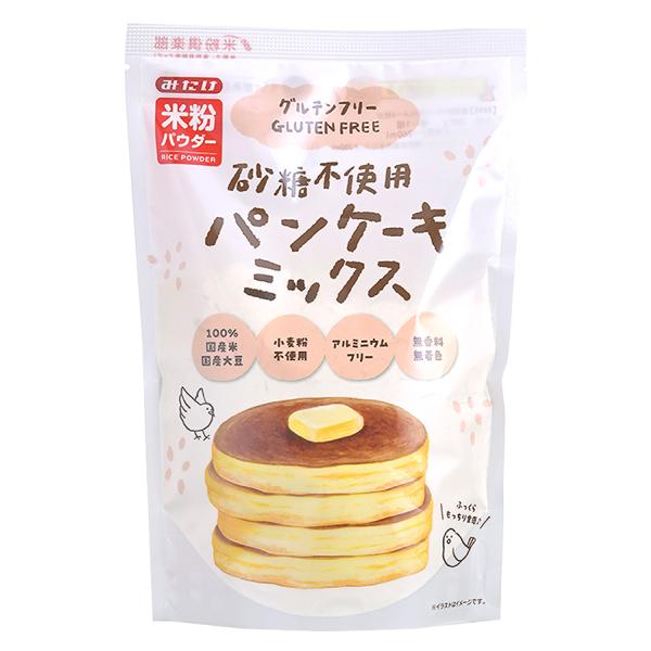 北海道産大豆粉・国産米粉使用もっちりとした食感グルテンフリーパンケーキが簡単につくれる■砂糖・卵・乳製品不使用■パンケーキのほか、蒸しパンやドーナッツ、クッキーなどに