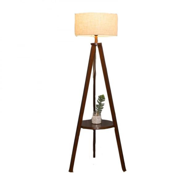 フロアランプ フロアライト 棚付き 高さ155cm 三脚 フロアスタンド LED