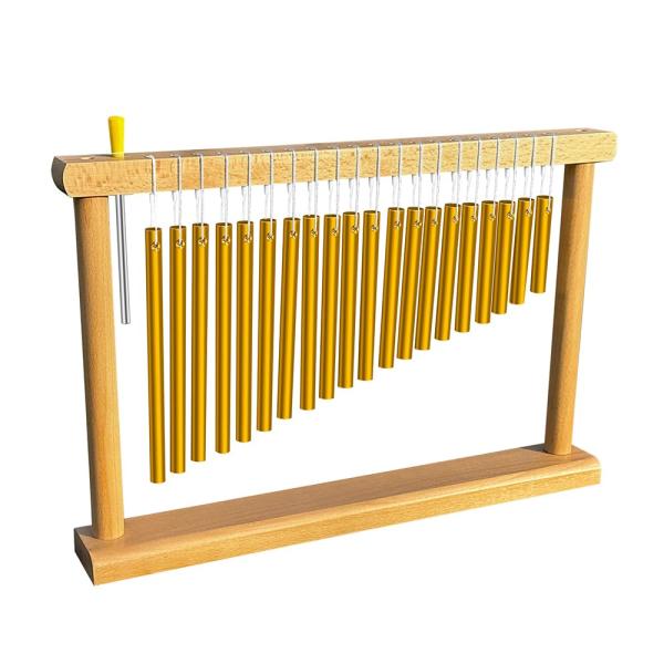 20音 卓上ツリーチャイム ウィンドチャイム バーチャイム メッキ加工