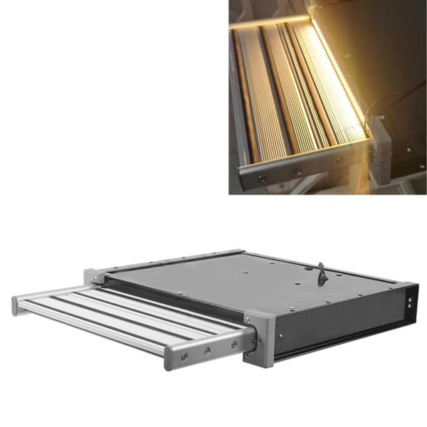 トラック ステップ RV ステップ 12V キャンピングカー階段、電動自動 RV ステップアセンブリ、ロジック制御ユニットと電源スイッチキット付き、取り付け簡単