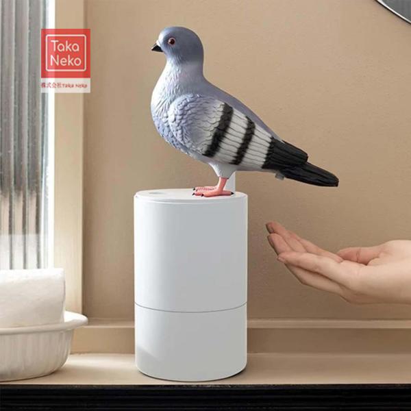 【魅力的なハトのデザイン】愛らしいハトの形のディスペンサーで、バスルームを風変わりな聖域に変えましょう。この目を引く作品は手を清潔に保つだけでなく、インテリアにちょっとした喜びを加えます。機能性と楽しさが融合しました。【贅沢な泡、汚れのない...