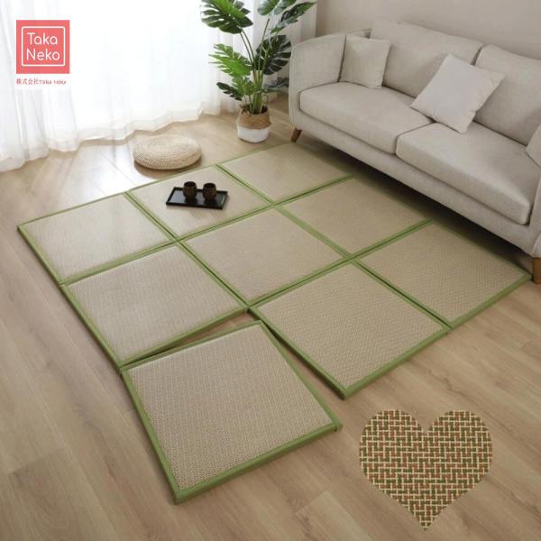 柔軟なサイズ: 各ピースは 60cm × 60cm で、ベルクロが付いており、必要に応じて組み立てることができます。お手入れ簡単: 表面は滑らかで、湿った布で拭くだけで済みます。洗濯機で洗うことはできません。優れた素材: 前面の籐マットは防...