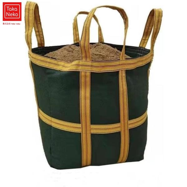 荷揚げバケツ 最大荷重1Tバッグ 荷上げ 荷下げ 吊り上げ シートモッコ 布モッコ 吊り 荷揚げモッコ イージーモッコ 軽量強力シートモッコ 四点吊りタイプ モッコ