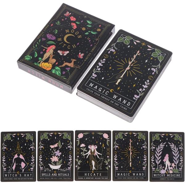 【正規品タロットカード】人気オンラインデッキがついに商品化✨月の魔法のタロット 意味のある月の魔女のタロットカード、キーワードタロットデッキ