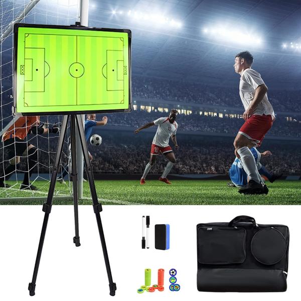 【パッケージ内容】サッカー 作戦盤 サッカードライイレースコーチングボードサッカー戦術ボード、消しゴム1個、マグネット26個、マーカーペン1本、キャリーバッグ1個。ゲームフィールドのすべてをシミュレートするのに非常に便利です【トレーニングを...
