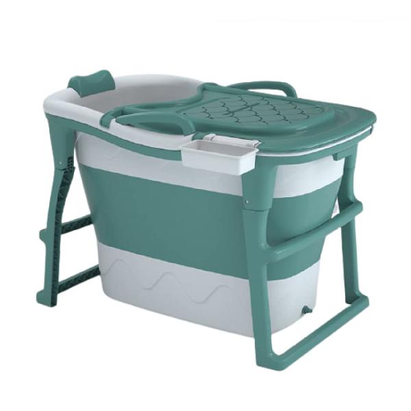 【高品質耐久性バスタブ】高品質TPEとPP素材で作られてBPAが含まれていません。耐久性に優れていて、水が漏れません。何度も折り畳めても変形しません。収納後厚さはわずか26cmです、スペースをとらない。使用しない時、ちょっとした隙間に差し込...