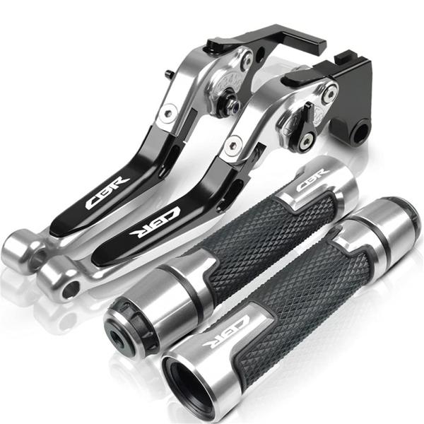 バイクグリップ ホンダ CBR125R CBR250RR CBR400 CBR600RR CBR954RR CBR1000RR CBR1100XX CBR1000 CNC オートバイブレーキクラッチレバーハンドルバーグリップエ