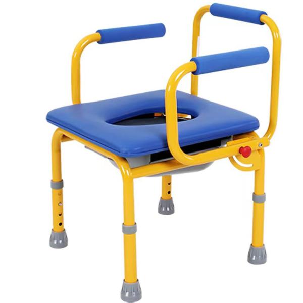 ??【移動式トイレ】：着脱式シート。姿勢保持リクライニングタイプ＆シートが取り外しできるタイプ。背中からお尻にかけて洗いやすいウェーブフレーム。??【高品質の素材】：軽くて丈夫なアルミニウム合金製。軽くて丈夫なアルミニウム合金製なので、重量...