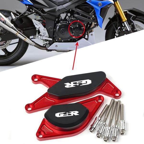 スズキエンジンガードGSR750GSR600 GSR400 GSR 400600750 CNC、バンプパッド、スライダー、落下保護アクセサリー