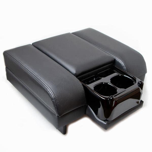 収納付き黒革アームレスト×1対応車種：ハイエース 200系 DX専用※グランドキャビン／スーパーGL／ワゴンGLには取付不可