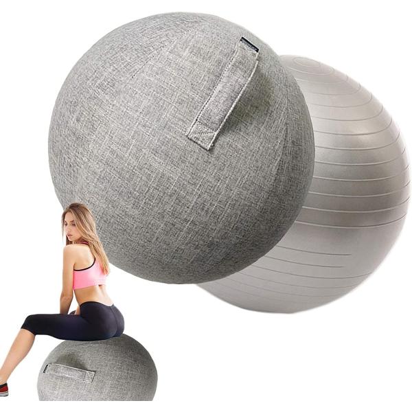 ?耐久性：ボールチェアボールカバーには、エレガントで洗練された外観がありますが、それは選択された綿とリネンの複合フリース、非常に耐久性のある、身体的、滑り止め、そして汚れの抵抗力があります。内側のボールは私達の最高の品質の粉砕のトレーニング...